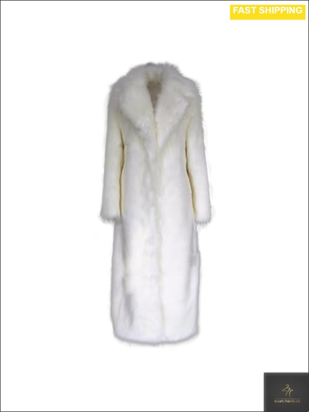 Men's Faux Fur Long Parka Overcoat Winter Coat
